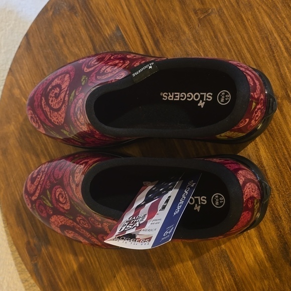Sloggers Womens Swirl ROSE SHOES Gardening Waterproof New! Sz.10 - Picture 5 of 12